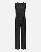 JDY Jumpsuit Lacy S/L Plisse - Black Glitter