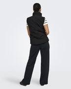 JDY Boblevest Power Short Waist - Black