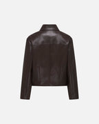 JDY Jakke Aurora Faux Leather - Chocolate Torte