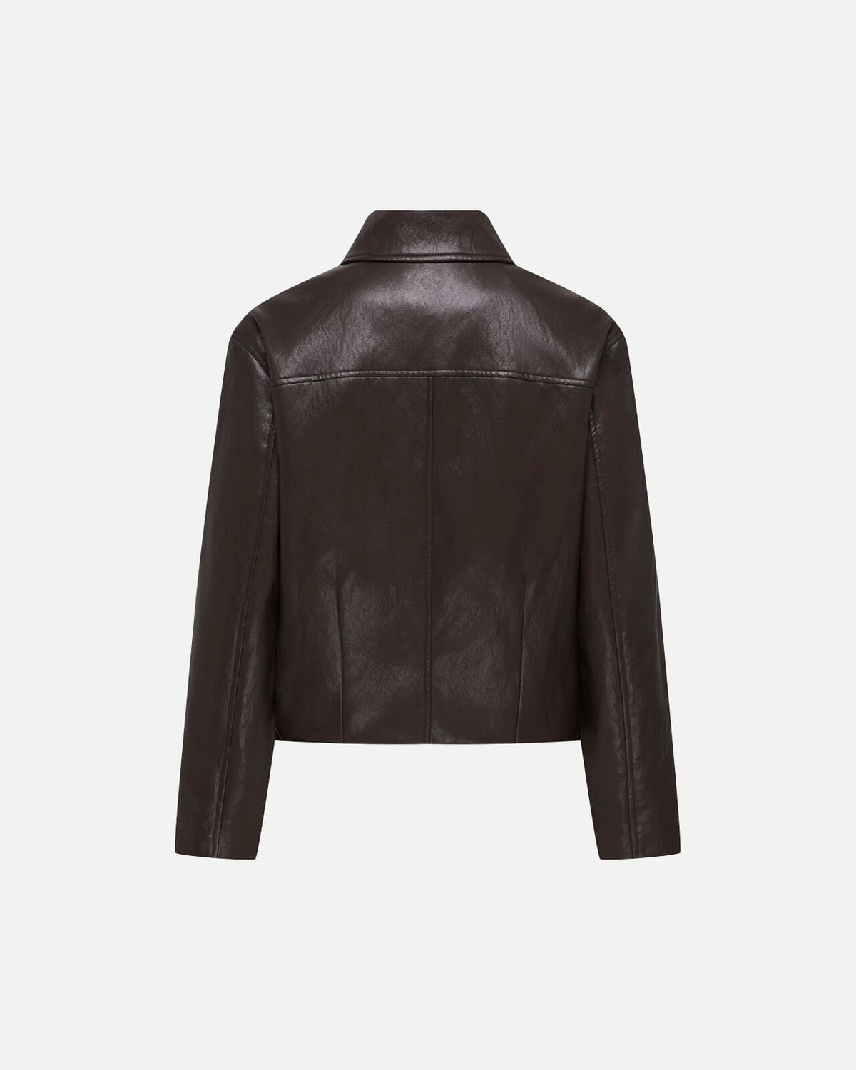 JDY Jakke Aurora Faux Leather - Chocolate Torte