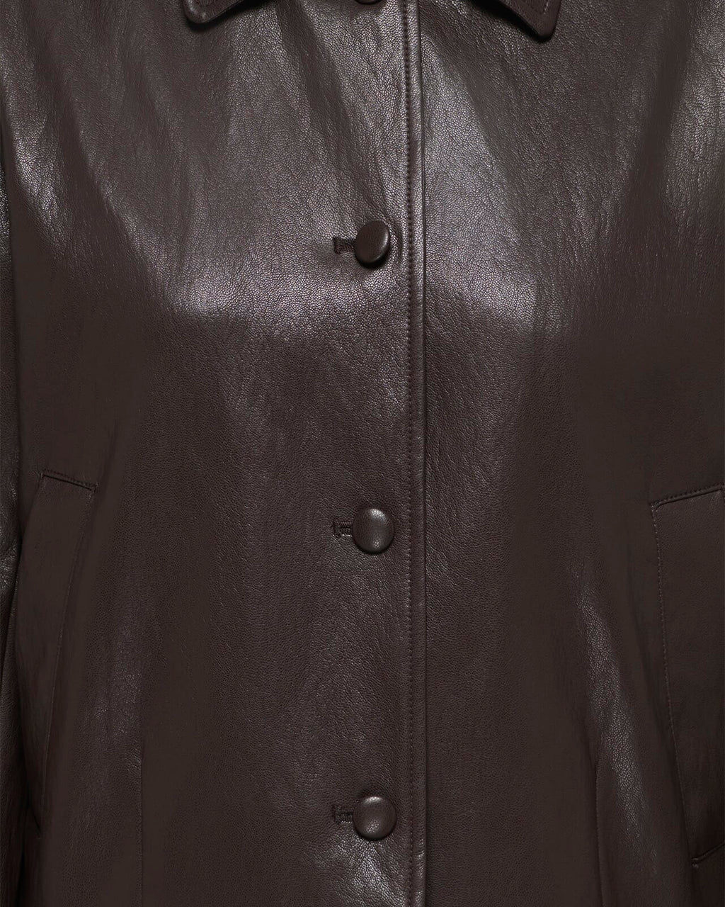 JDY Jakke Aurora Faux Leather - Chocolate Torte