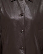 JDY Jakke Aurora Faux Leather - Chocolate Torte