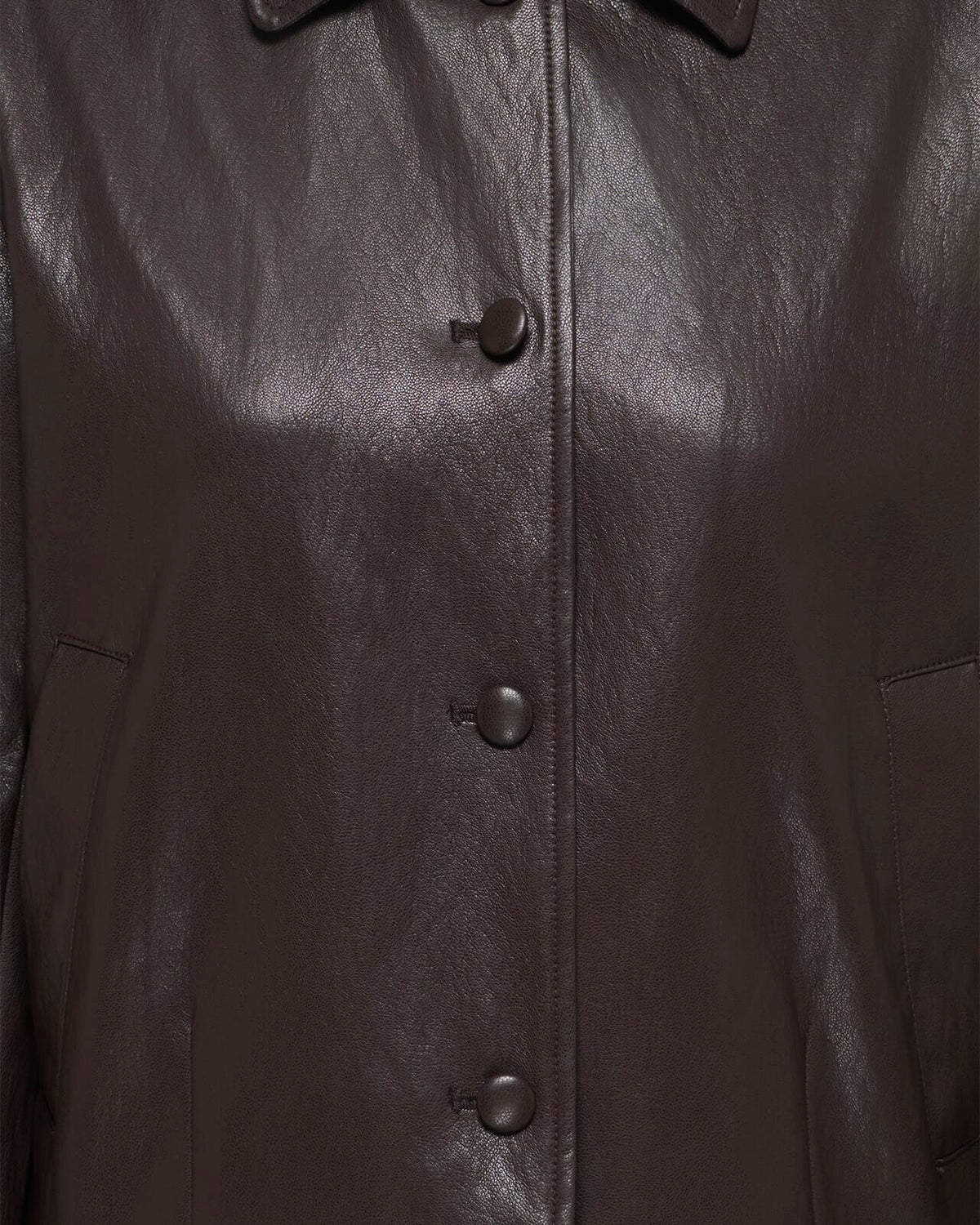 JDY Jakke Aurora Faux Leather - Chocolate Torte