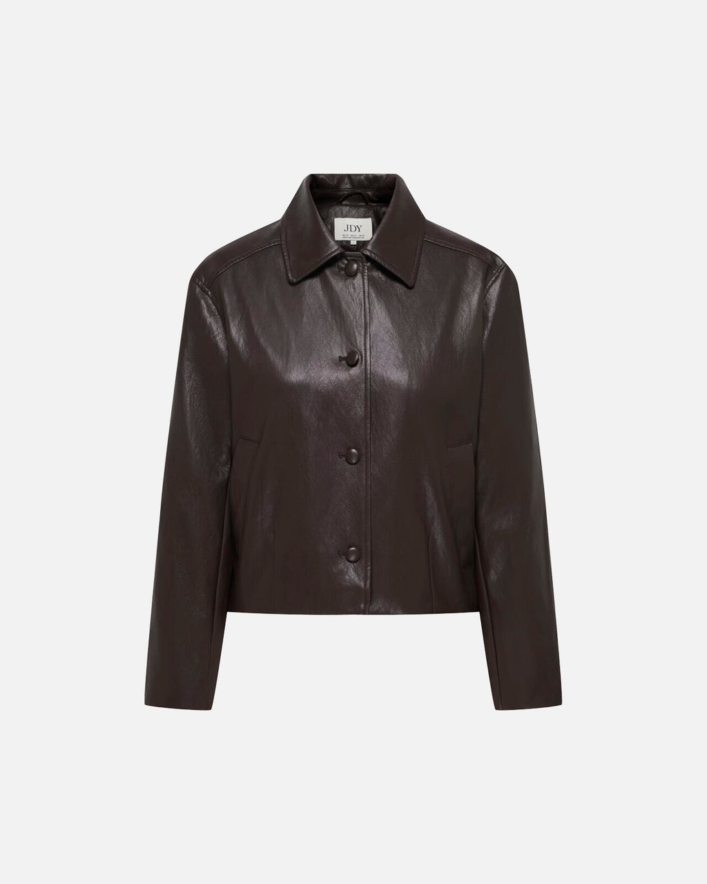JDY Jakke Aurora Faux Leather - Chocolate Torte