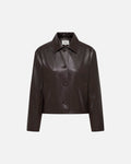 JDY Jakke Aurora Faux Leather - Chocolate Torte