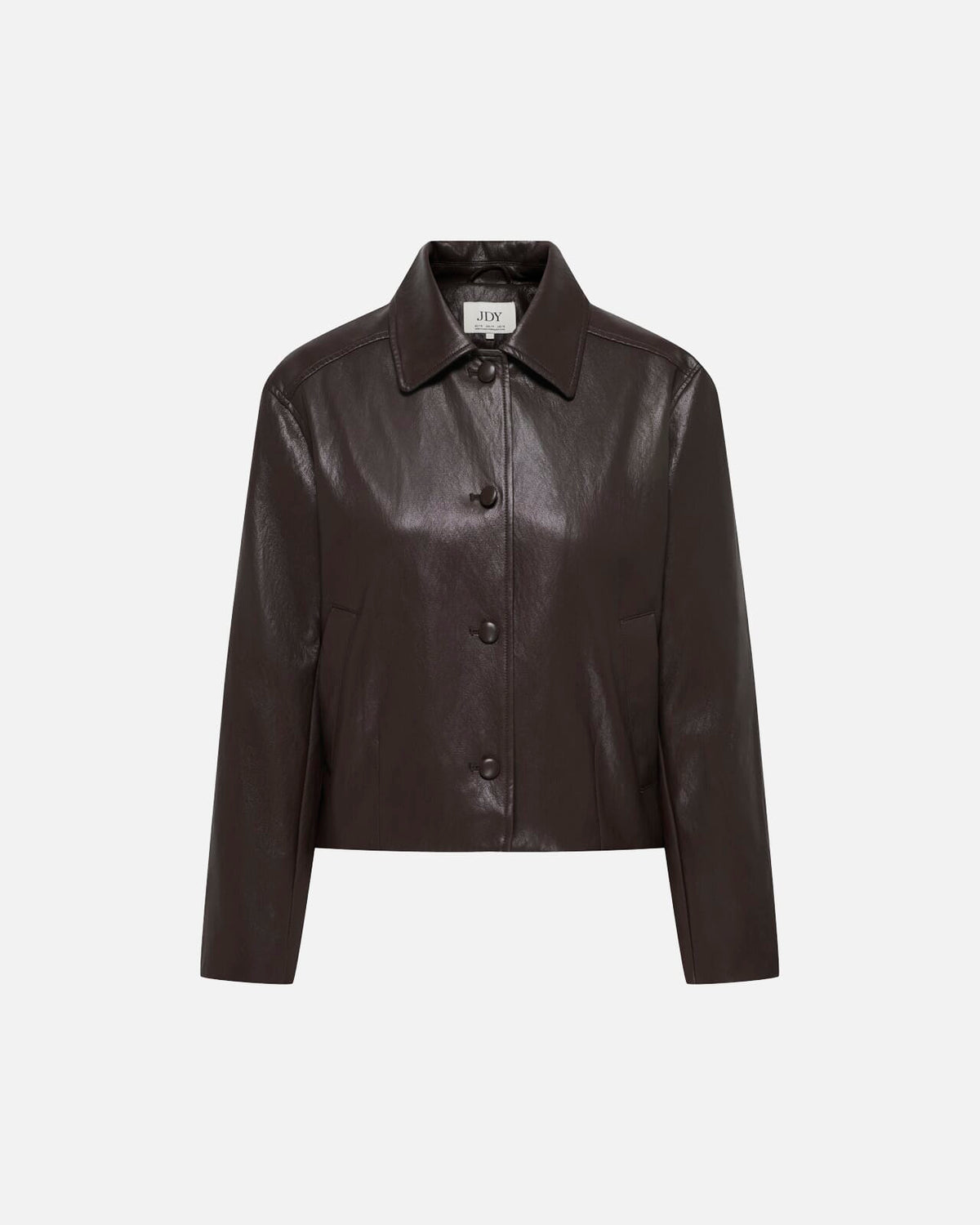 JDY Jakke Aurora Faux Leather - Chocolate Torte