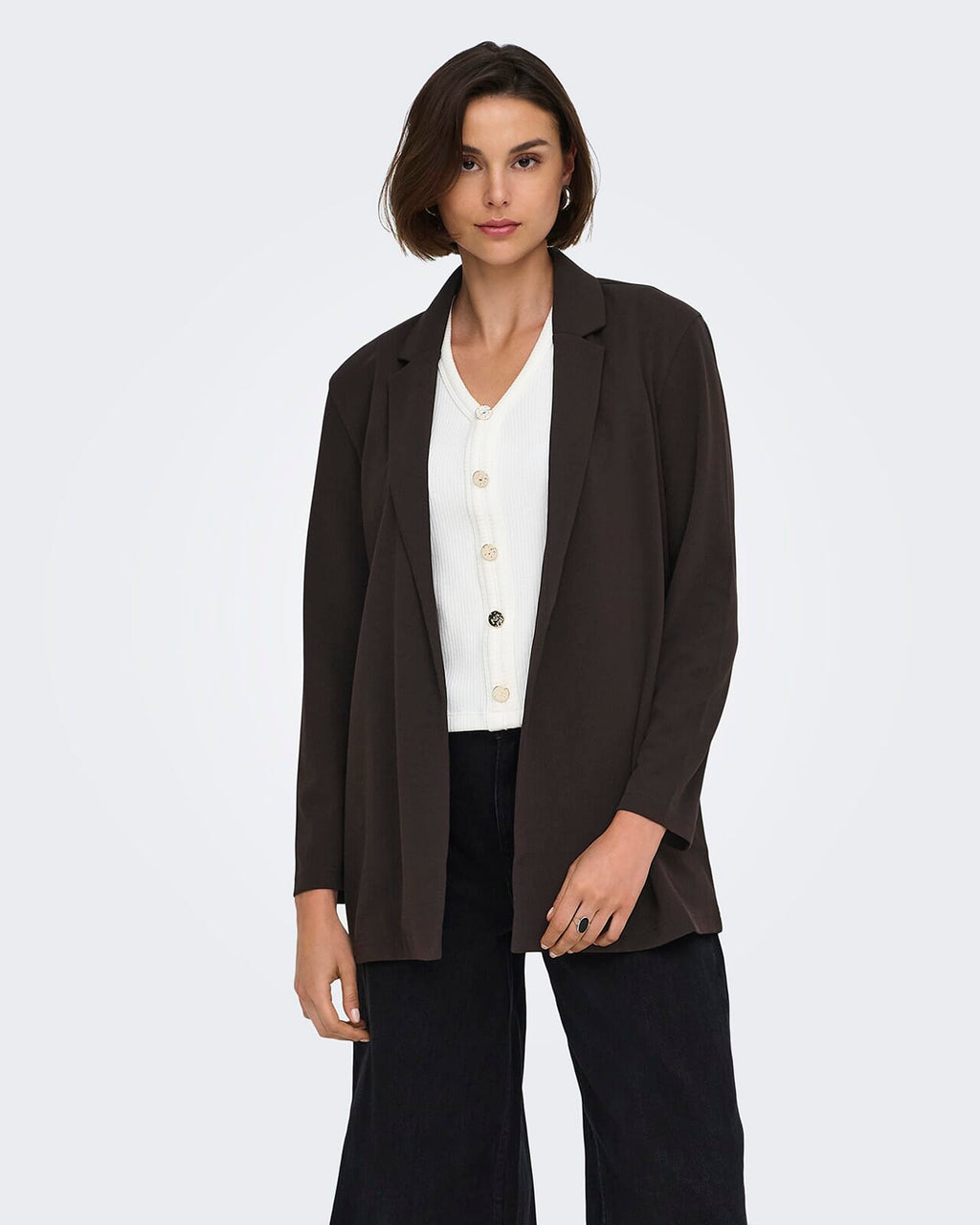JDY Blazer Geggo L/S - Chocolate Torte