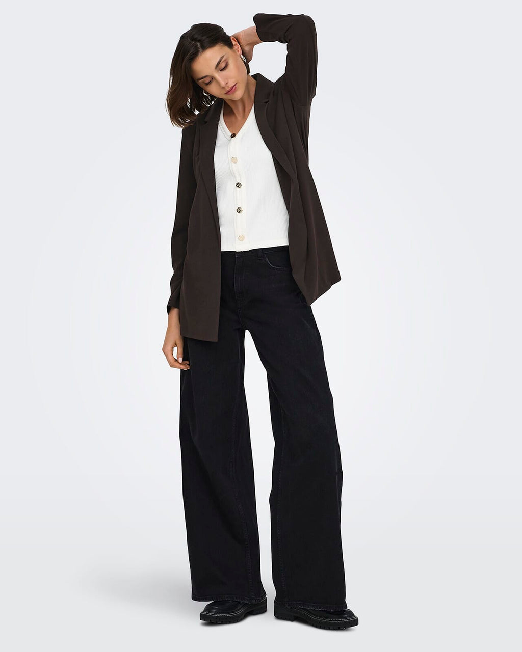 JDY Blazer Geggo L/S - Chocolate Torte