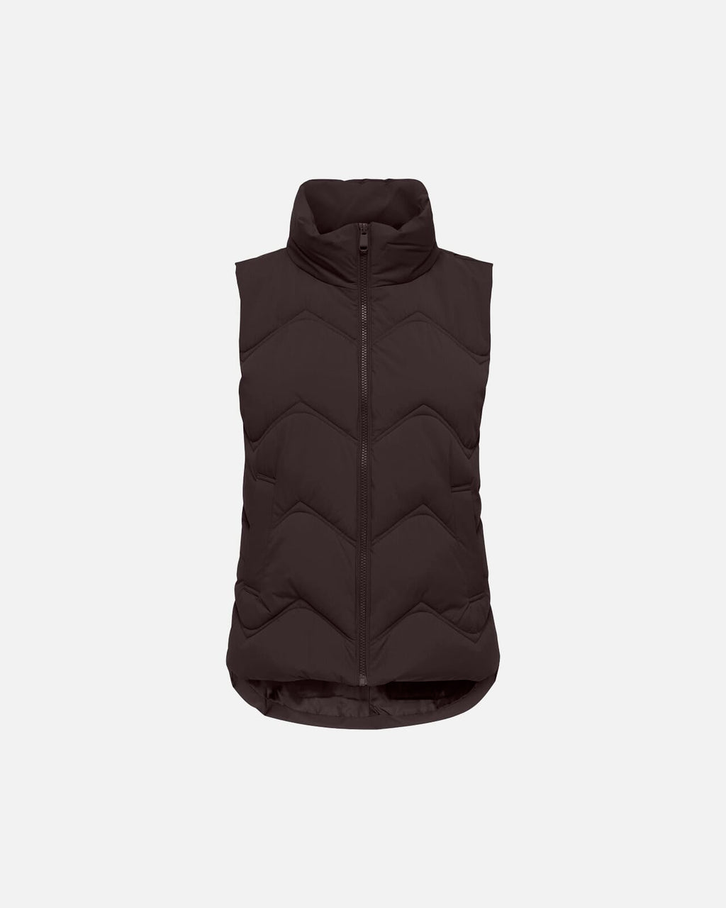 JDY Boblevest Power Short Waist - Chocolate Torte