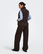 JDY Boblevest Power Short Waist - Chocolate Torte