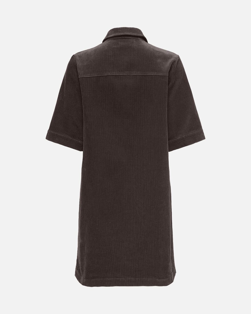 JDY Kjole Shiraz S/S Button - Chocolate Torte
