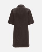 JDY Kjole Shiraz S/S Button - Chocolate Torte