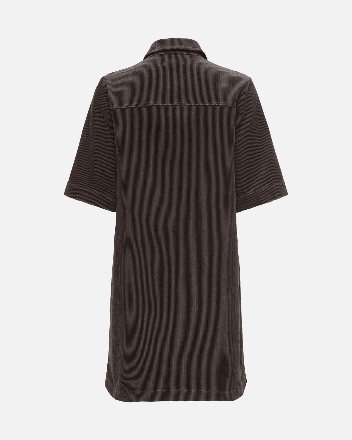 JDY Kjole Shiraz S/S Button - Chocolate Torte