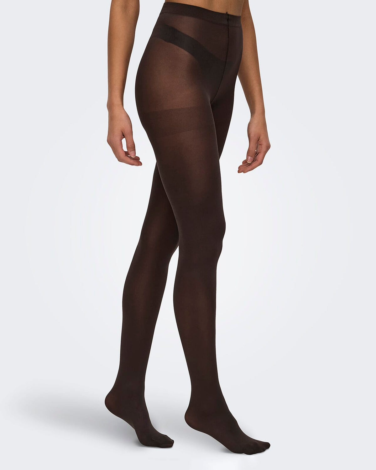 JDY Strømpebukse Alma Solid Tights - Coffee Bean