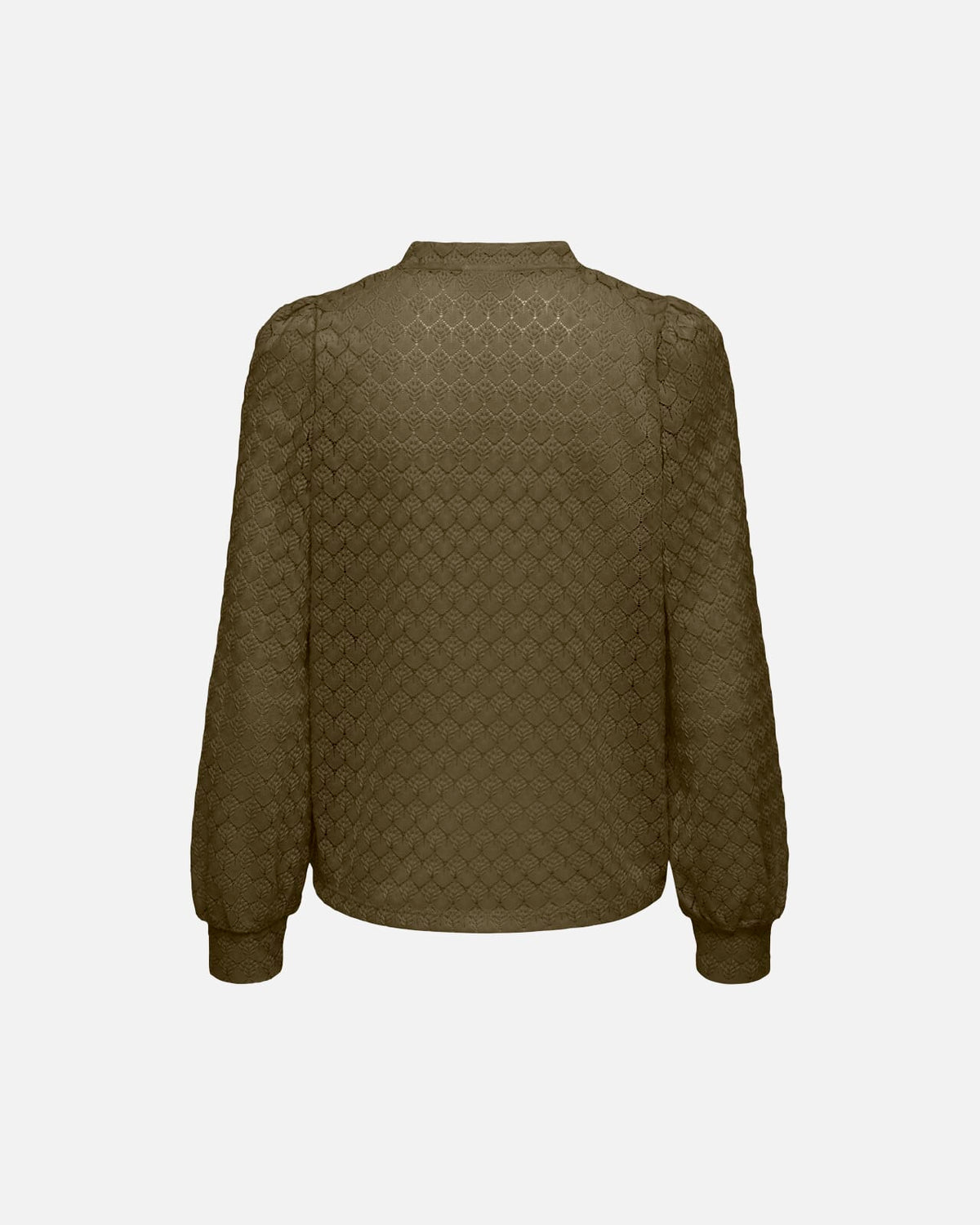 JDY Topp Avery L/S Lace V-neck - Dark Olive