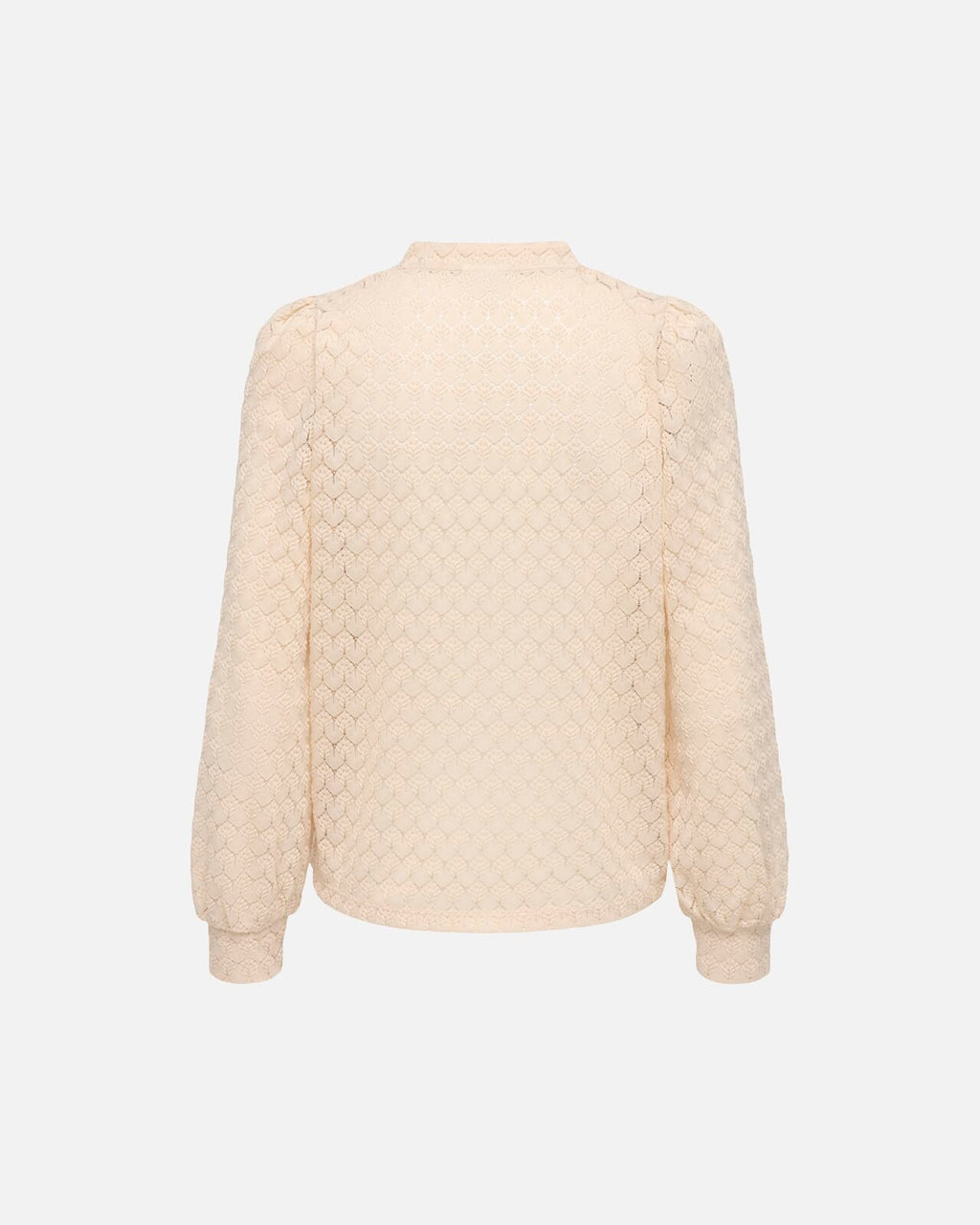 JDY Topp Avery L/S Lace V-neck - Sandshell