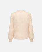 JDY Topp Avery L/S Lace V-neck - Sandshell