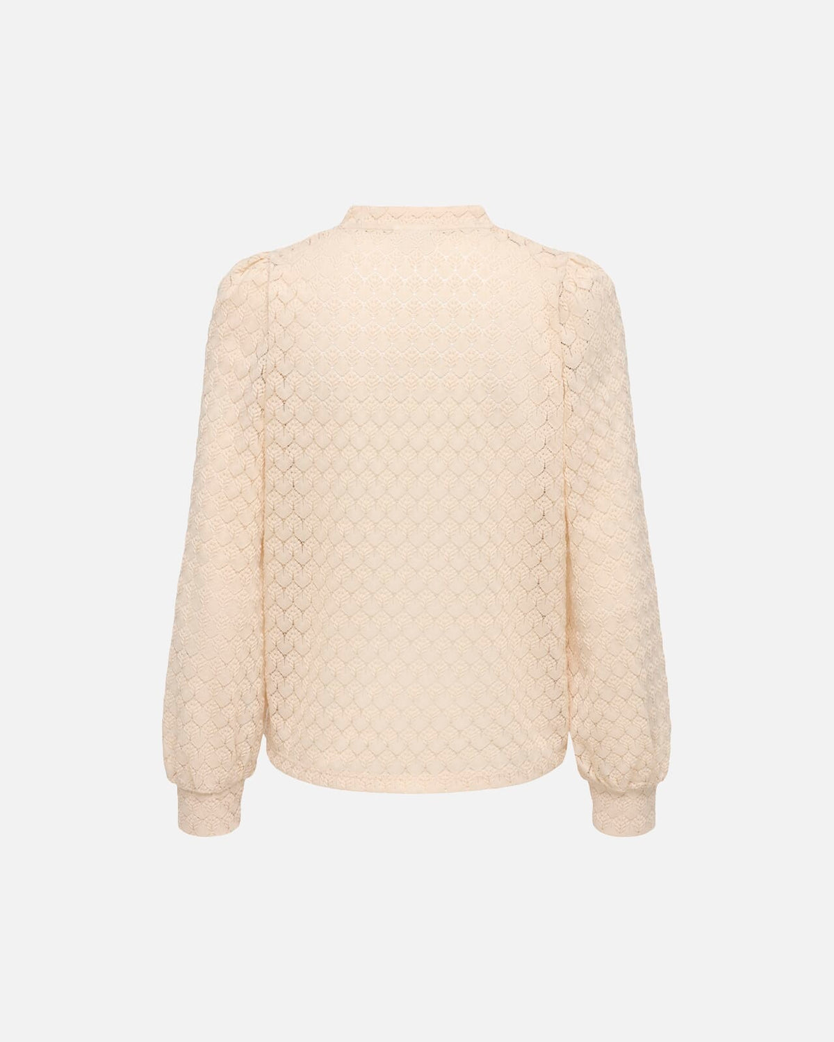 JDY Topp Avery L/S Lace V-neck - Sandshell