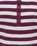JDY Strikkegenser Chloe L/S Polo - Fig/ Cashnere Blue/ Ivory/ Camel