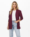 JDY Blazer Geggo L/S - Windsor Wine