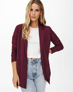 JDY Blazer Geggo L/S - Windsor Wine