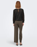 JDY Bukse Geggo New Long - Chocolate Brown