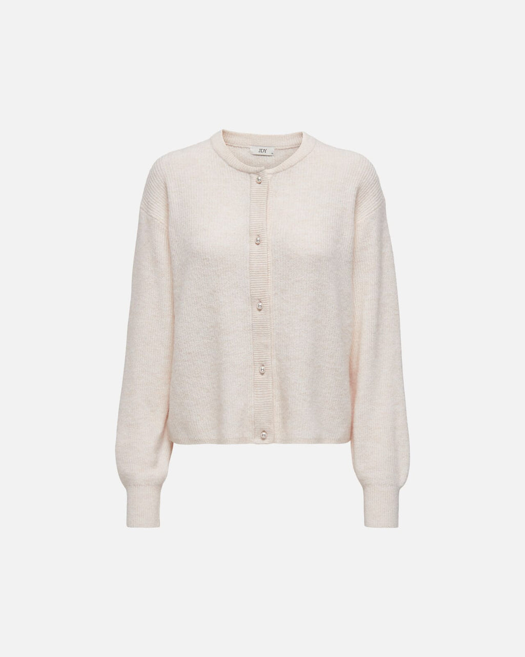 JDY Cardigan Lumi Life L/S Button - Birch/ Melange