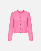 JDY Cardigan Chloe L/S Short - Pink Cosmos/ Melange