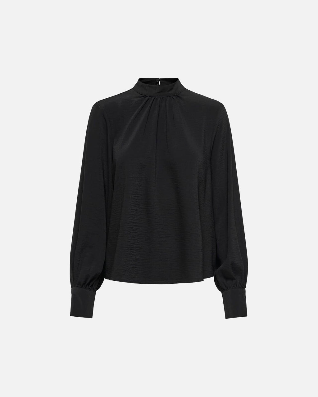 JDY Bluse Aya L/S HN - Black