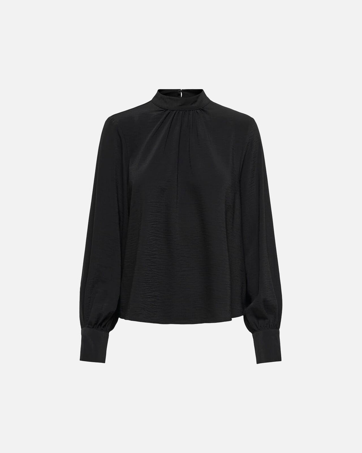 JDY Bluse Aya L/S HN - Black
