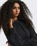 JDY Bluse Aya L/S HN - Black