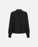JDY Bluse Aya L/S HN - Black