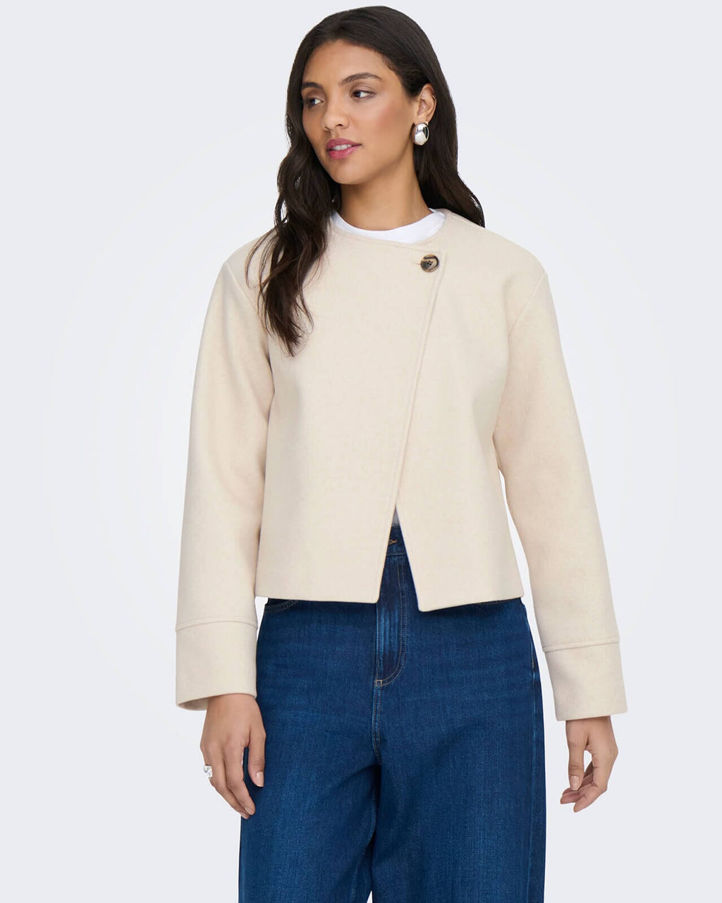 JDY Jakke Rubin Life One Button - Oxford Tan Melange