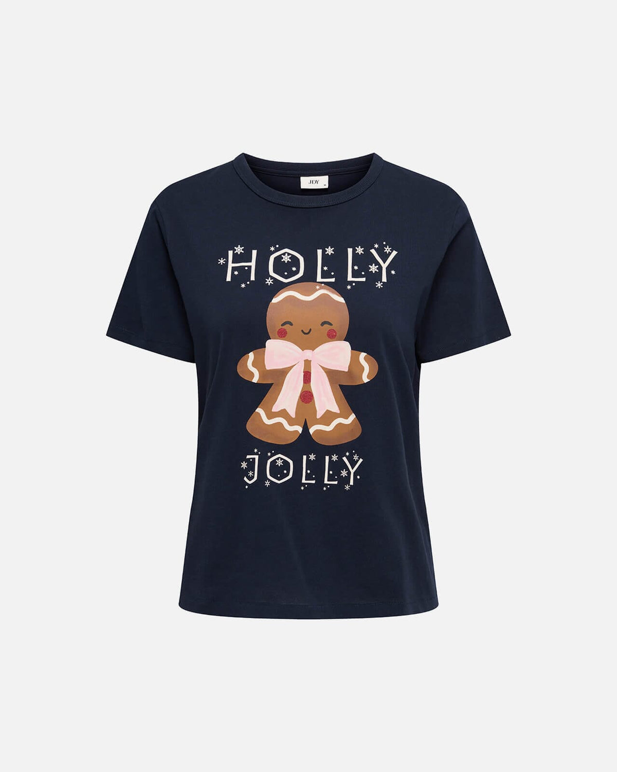 JDY T-skjorte Michigan Life S/S Xmas - Sky Captain/ Cake Man