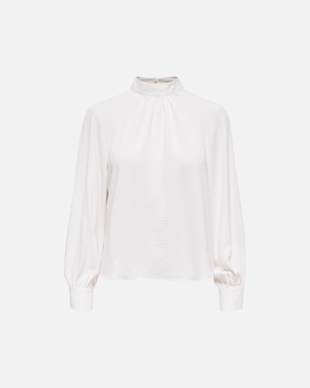 JDY Bluse Aya L/S HN - Cloud Dancer