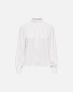 JDY Bluse Aya L/S HN - Cloud Dancer