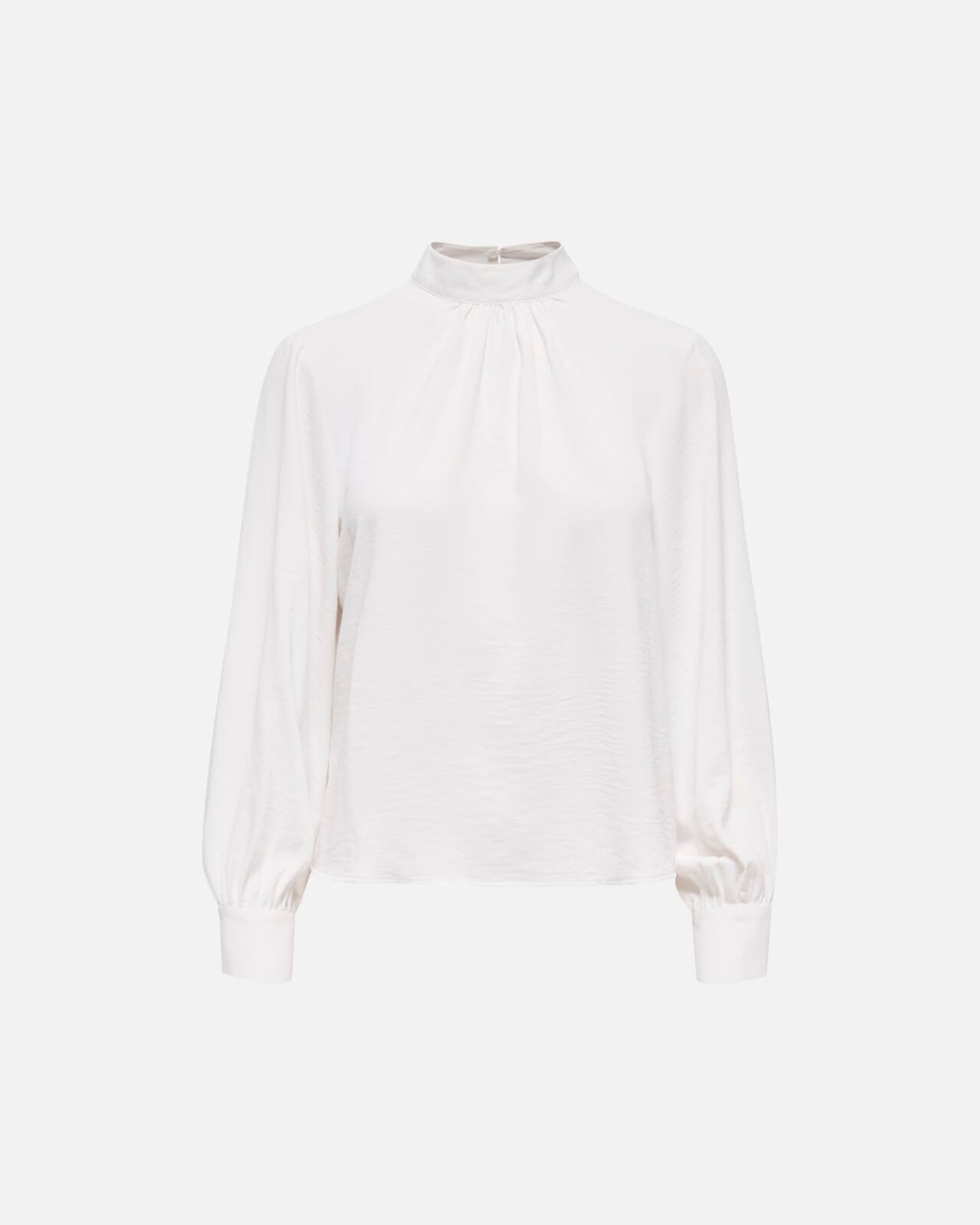 JDY Bluse Aya L/S HN - Cloud Dancer