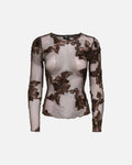 JDY Topp Casablanca L/S Top - Coffee Bean