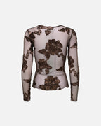 JDY Topp Casablanca L/S Top - Coffee Bean