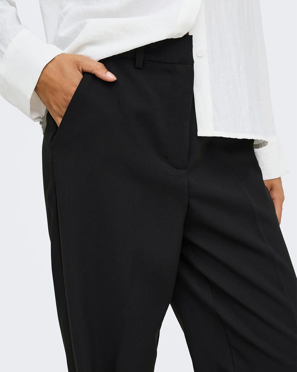 JDY Dressbukse Viv HW Wide - Black