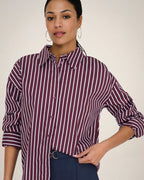 Skjorte Serena L/S Shirt - Port Royale/ Cashmere Blue & Cloud Dancer