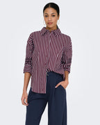 Skjorte Serena L/S Shirt - Port Royale/ Cashmere Blue & Cloud Dancer