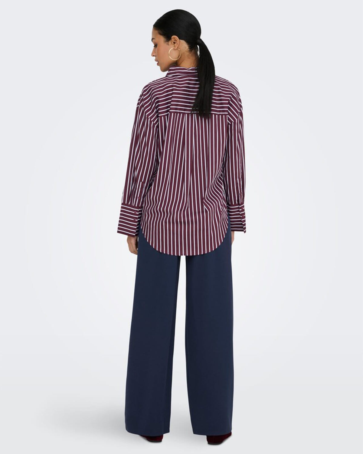 Skjorte Serena L/S Shirt - Port Royale/ Cashmere Blue & Cloud Dancer