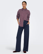 Skjorte Serena L/S Shirt - Port Royale/ Cashmere Blue & Cloud Dancer