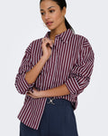 Skjorte Serena L/S Shirt - Port Royale/ Cashmere Blue & Cloud Dancer