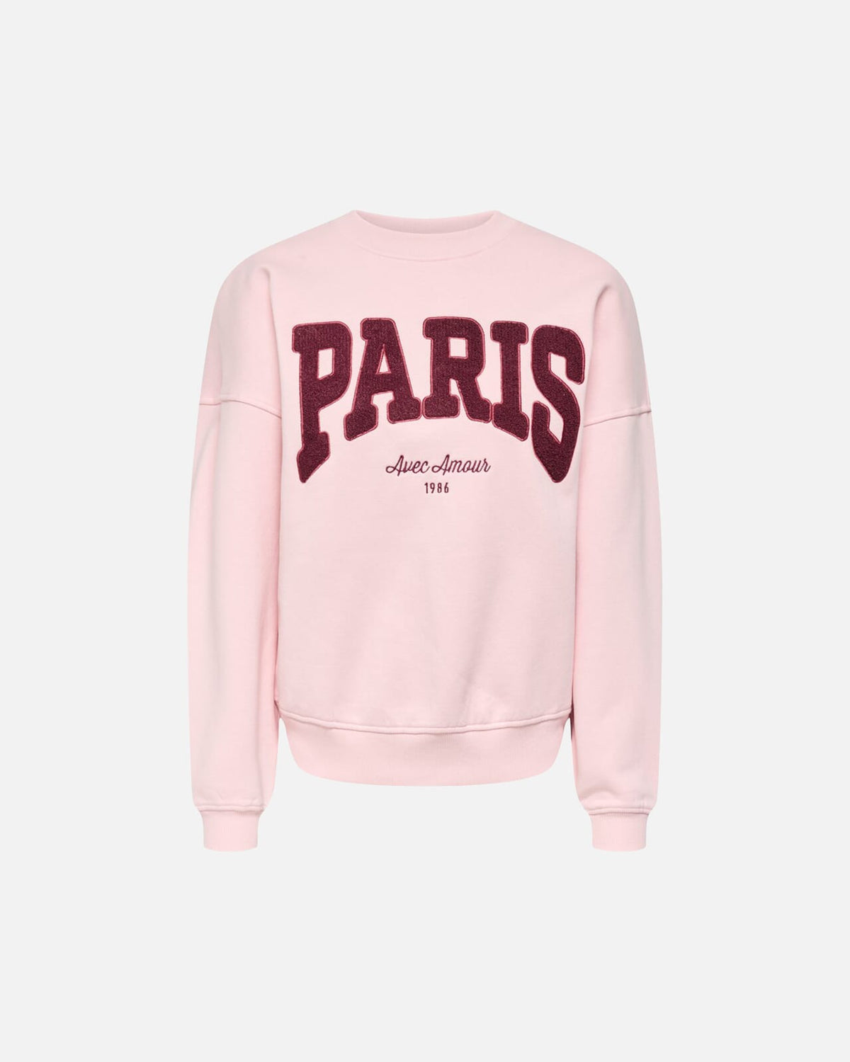 Collegegenser Mesa - L/S O-neck Sweat - Chalk Pink/ Windsor Wine/ Earth Red