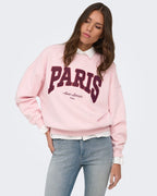Collegegenser Mesa - L/S O-neck Sweat - Chalk Pink/ Windsor Wine/ Earth Red
