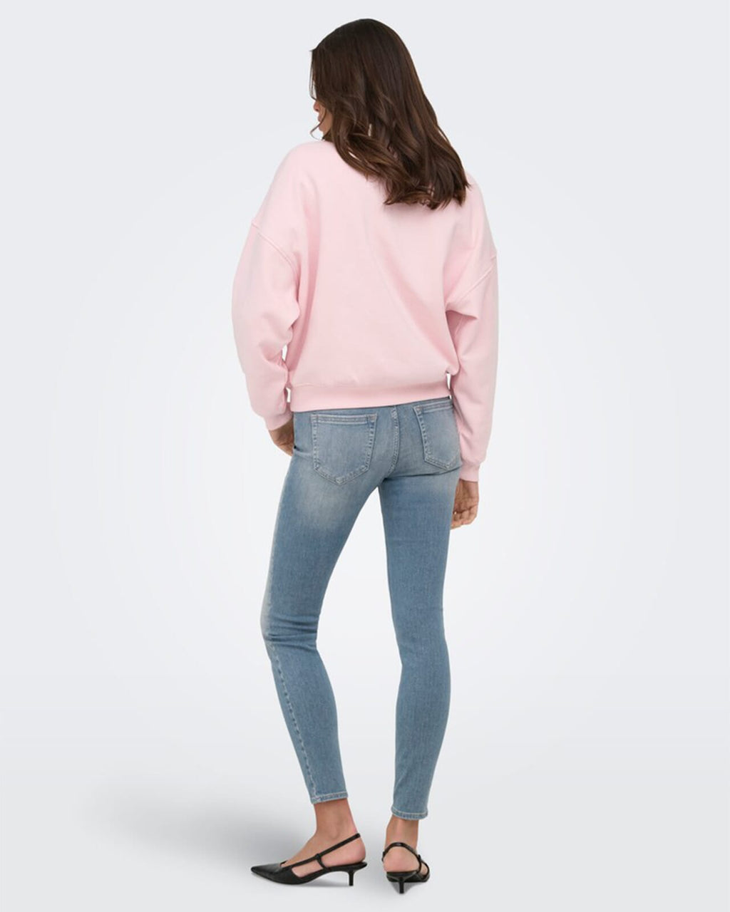 Collegegenser Mesa - L/S O-neck Sweat - Chalk Pink/ Windsor Wine/ Earth Red