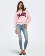 Collegegenser Mesa - L/S O-neck Sweat - Chalk Pink/ Windsor Wine/ Earth Red