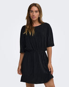 JDY Kjole Kiwi 2/4 O-neck - Black Glitter